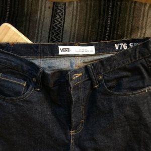 Van v76 raw denim skinny jeans